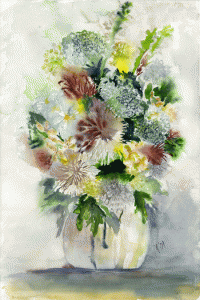 Winter Floral Watercolor